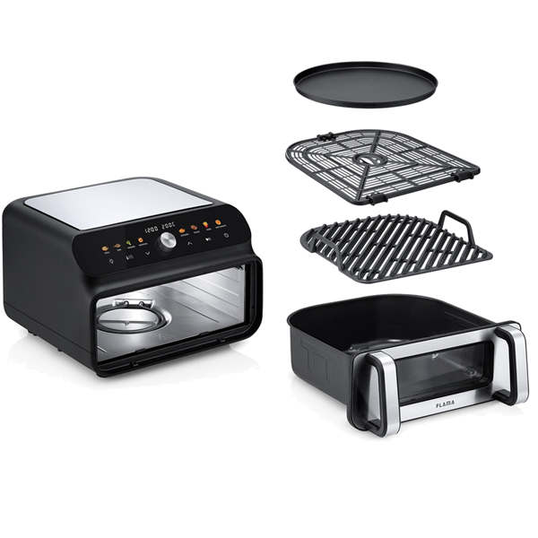Grelhador sem fumos e fritadeira sem óleo Flama - 678 FL